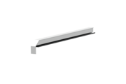 Window sill trim A600GS/24, standard version, surface E6/EV1, left alignment, view inside, projection 350 mm