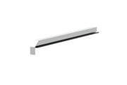 Window sill trim A600GS/24, standard variant, surface E6/EV1, left-hand alignment, internal view, projection 370 mm