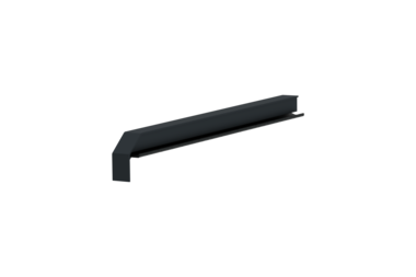 Window sill trim A600GS/24, standard version, left alignment, surface RAL 7016, internal view, projection 290 mm