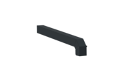 Window sill closure A600GS/24, standard version, left alignment, surface RAL 7016, external view, projection 290 mm