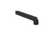 Window sill trim A600GS/24, standard version, left alignment, surface RAL 7016, external view, projection 310 mm