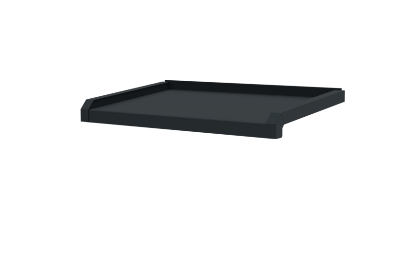 Window sill including window sill trim A600GS/24, standard version, surface RAL 7016, projection 310 mm