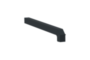 Window sill trim A600GS/24, standard version, left alignment, surface RAL 7016, external view, projection 330 mm