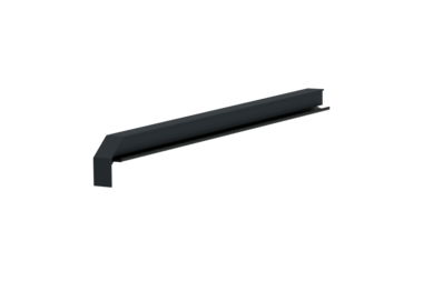 Window sill trim A600GS/24, standard version, left alignment, surface RAL 7016, internal view, projection 350 mm