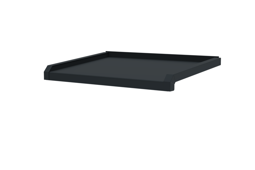 Window sill including window sill trim A600GS/24, standard version, surface RAL 7016, projection 350 mm