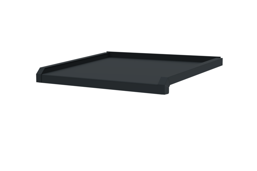 Window sill including window sill trim A600GS/24, standard version, surface RAL 7016, projection 390 mm