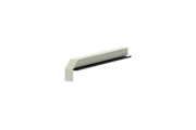 Fensterbankabschluss A600GS/24, Variante Standard, Oberfläche RAL 9016, Ausrichtung links, Ansicht innen, Ausladung 210 mm