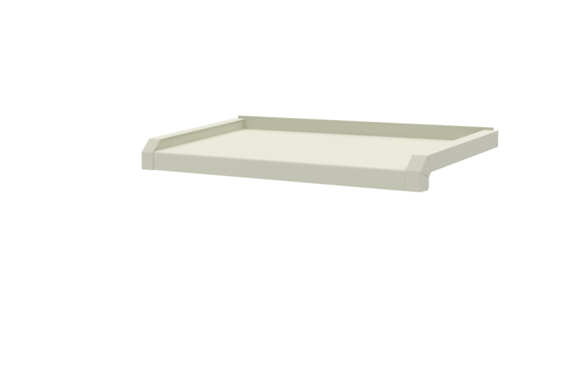 Window sill including window sill trim A600GS/24, standard version, surface RAL 9016, projection 250 mm