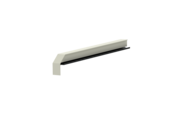 Window sill trim A600GS/24, standard version, surface RAL 9016, left-hand alignment, internal view, projection 270 mm