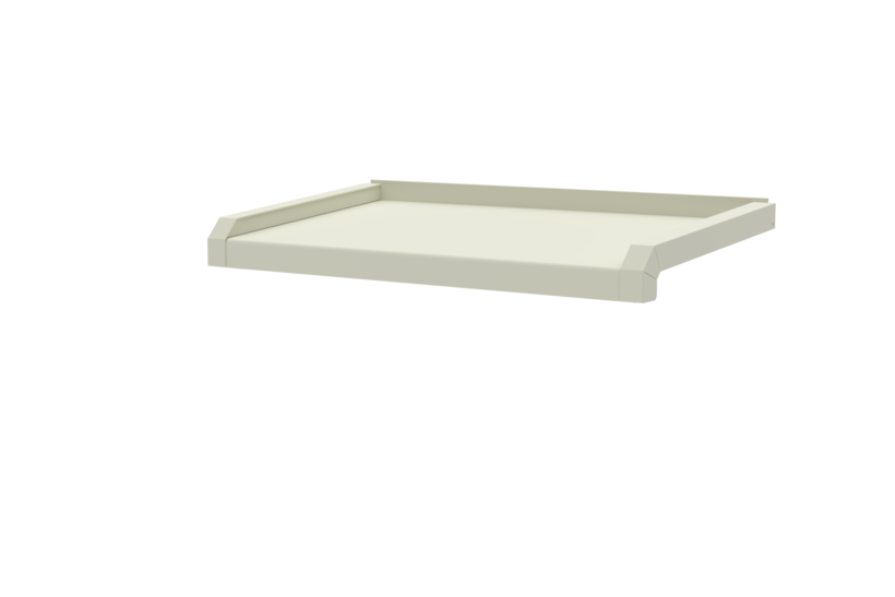 Window sill including window sill trim A600GS/24, standard version, surface RAL 9016, projection 270 mm