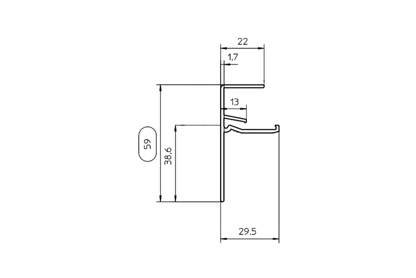 Zeichnung Fensterbank Zubehör Putzabschluss A 700