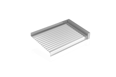 Fensterbank Austrittsprofil Abdeckung Alu blank