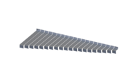 Kompendium aller Ausladungen, Fensterbank Softline Plus, Tropfkante 40 mm, Oberfläche Alu blank