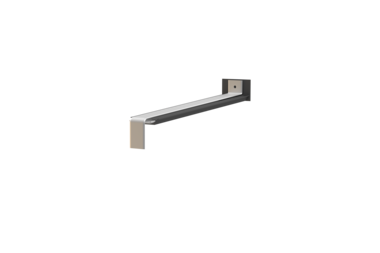 Fensterbank Stossverbinder H500D, Variante Softline Plus, Oberfläche Alu blank, Ausladung 240 mm