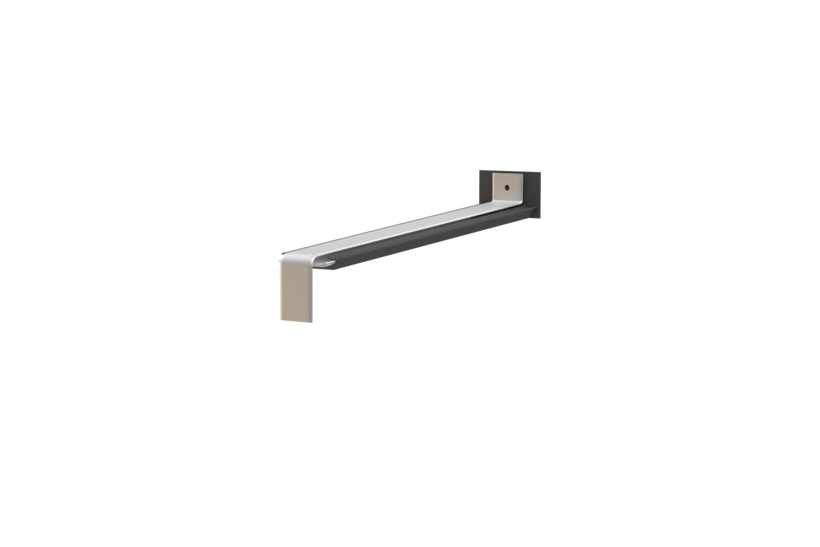 Fensterbank Stossverbinder H500D, Variante Softline Plus, Oberfläche Alu blank, Ausladung 240 mm