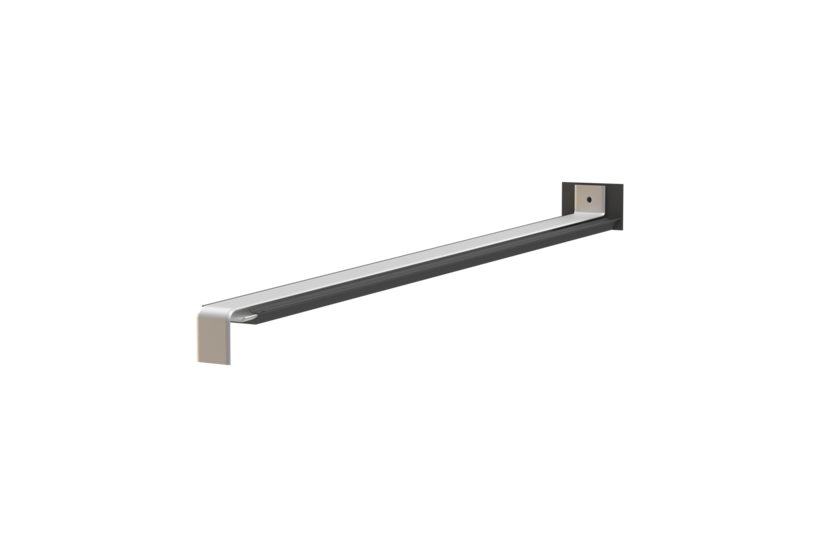Fensterbank Stossverbinder, Variante Standard, Oberfläche Alu blank, Ausladung 390 mm