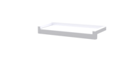 Fensterbank inklusive Gleitabschluss A500V/24, Farbe Alu blank, Ausladung 165 mm