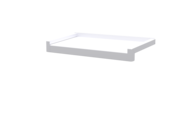 Fensterbank inkl. Gleitabschluss, Farbe Alu blank, Ausladung 240 mm
