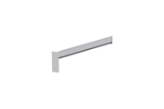 Gleitabschluss A 500 V, Farbe Alu blank, Ausladung 240 mm, Ausrichtung links, Ansicht innen