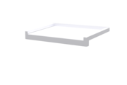 Fensterbank inkl. Gleitabschluss, Farbe Alu blank, Ausladung 320 mm