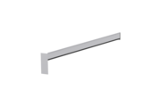 Gleitabschluss A 500 V, Farbe Alu blank, Ausladung 320 mm, Ausrichtung links, Ansicht innen