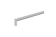 Gleitabschluss A 500 V, Farbe Alu blank, Ausladung 340 mm, Ausrichtung links, Ansicht innen