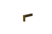Fensterbankabschluss A 500 V/24, Ansicht link innen, Oberfläche E6/C33, Ausladung 110 mm