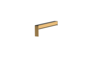Gleitabschluss A 500 V, Farbe E6/C34, Ausladung 165 mm, Ausrichtung links, Ansicht innen