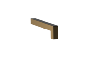 Gleitabschluss A 500 V, Farbe E6/C34, Ausladung 225 mm, Ausrichtung links, Ansicht aussen