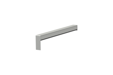 Gleitabschluss A 500 V, Farbe EV1, Ausladung 240 mm, Ausrichtung links, Ansicht innen