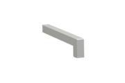 Gleitabschluss A 500 V, Farbe EV1, Ausladung 240 mm, Ausrichtung links, Ansicht aussen