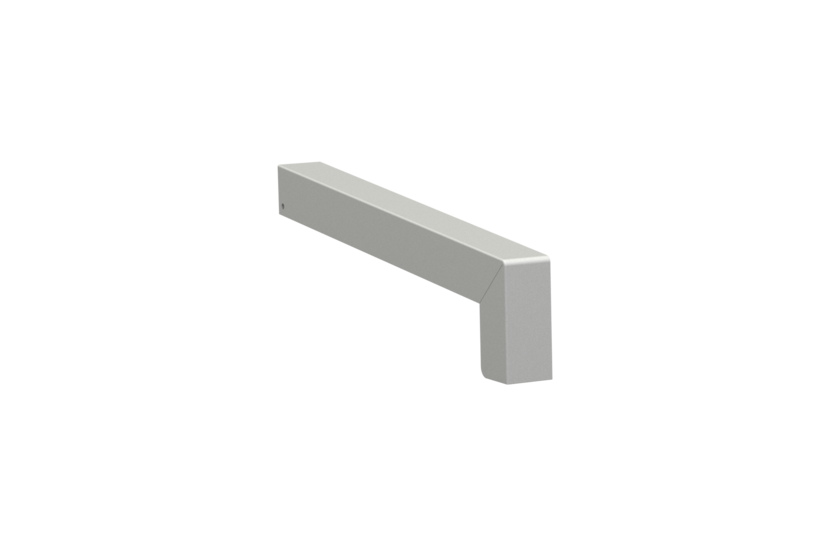 Gleitabschluss A 500 V, Farbe EV1, Ausladung 240 mm, Ausrichtung links, Ansicht aussen