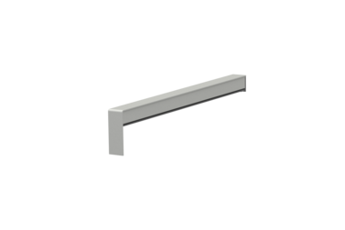Gleitabschluss A 500 V, Farbe EV1, Ausladung 260 mm, Ausrichtung links, Ansicht innen
