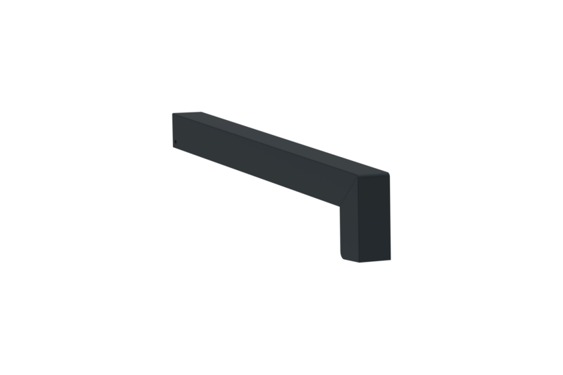 Gleitabschluss A 500 V, Farbe RAL 7016, Ausladung 280 mm, Ausrichtung links, Ansicht aussen