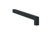 Gleitabschluss A 500 V, Farbe RAL 7016, Ausladung 360 mm, Ausrichtung links, Ansicht aussen