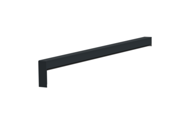 Gleitabschluss A 500 V, Farbe RAL 7016, Ausladung 380 mm, Ausrichtung links, Ansicht innen