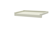 Fensterbank inkl. Gleitabschluss, Farbe RAL 9016, Ausladung 240 mm