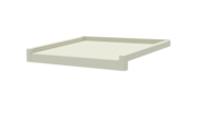 Fensterbank inkl. Gleitabschluss, Farbe RAL 9016, Ausladung 400 mm