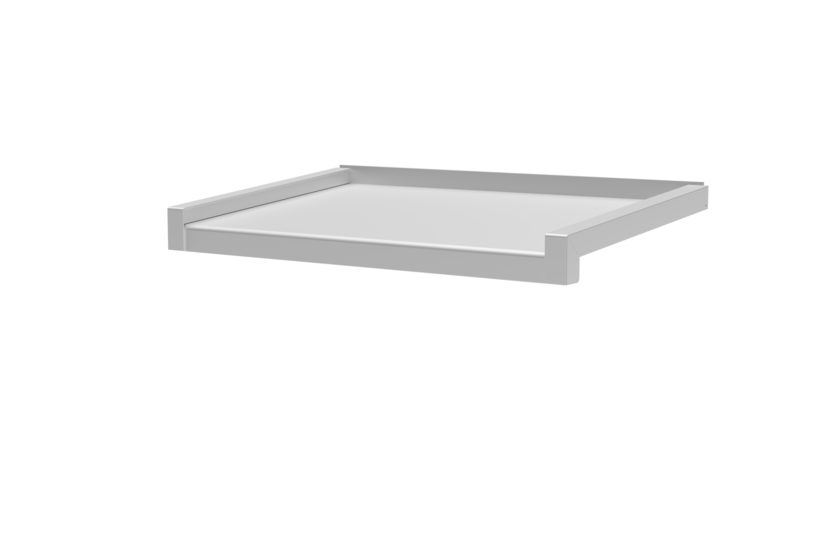 Fensterbank, Variante Standard, inklusive Gleitabschluss, Ausladung 310 mm