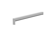 Sliding closure A 500 V/24, standard version, surface bare aluminum, alignment left, view inside, projection 350 mm
