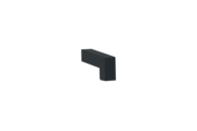 Gleitabschluss A 500 V/24, Variante Standard, Oberfläche RAL 7016, Ausrichtung links, Ansicht aussen, Ausladung 110 mm
