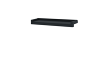 Fensterbank, Variante Standard, inklusive Gleitabschluss,Oberfläche RAL 7016 Ausladung 110 mm