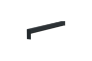 Gleitabschluss A 500 V/24, Variante Standard, Oberfläche RAL 7016, Ausrichtung rechts, Ansicht aussen, Ausladung 270 mm