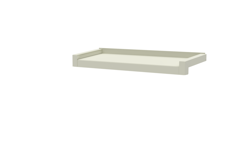 Fensterbank, Variante Standard, inklusive Gleitabschluss, Oberfläche RAL 9016 Ausladung 170 mm