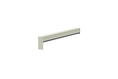 Sliding closure A 500 V/24, standard version, surface RAL 9016, alignment left, view inside, projection 230 mm