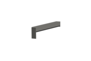 Produktbild Fensterbank Zubehör Gleitabschluss A 500 V/24 170 mm 30 mm Graualuminium HWF MATT Links