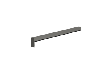 Produktbild Fensterbank Zubehör Gleitabschluss A 500 V/24 390 mm 30 mm Graualuminium HWF MATT Links