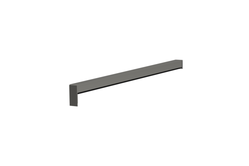 Produktbild Fensterbank Zubehör Gleitabschluss A 500 V/24 390 mm 30 mm Graualuminium HWF MATT Links