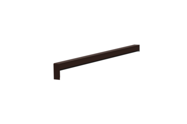 Produktbild Fensterbank Zubehör Gleitabschluss A 500 V/24 390 mm 30 mm Schokoladenbraun HWF MATT Links