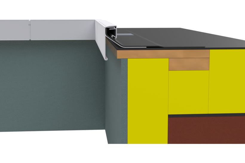Produktbild Ortgangverkleidung Zubehör Innenecke OV 85 80 mm
